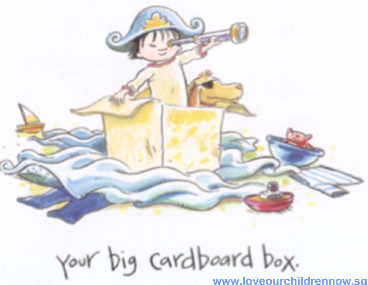 Little boy and Cardboard box_2